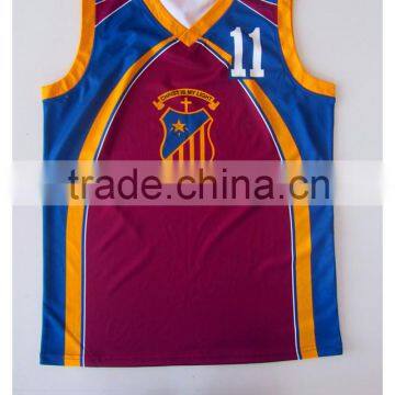 100% polyester dry fit singlets,custom design basketball singlets,