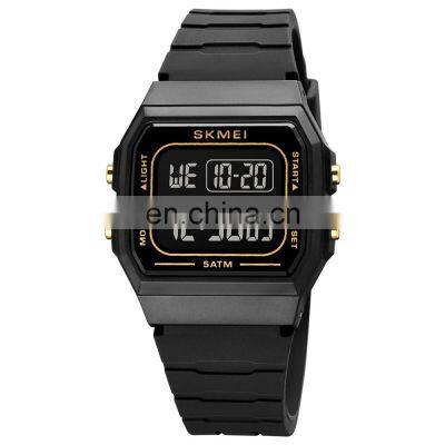 Fashion SKMEI 1683 Silicone Waterproof Digital Display Women Men Watch Sport Wristwatch