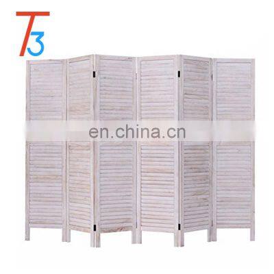 folding wooden decorative screen room divider