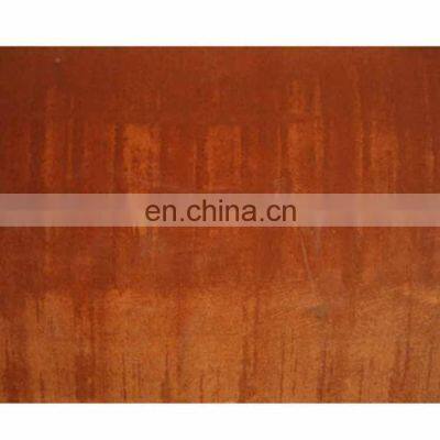 Weather resistant hot rolled rusty steel sheet plate 3mm corten steel plate price