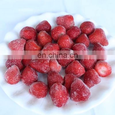 Sinocharm 15-40mm IQF Fresh  Whole Frozen Strawberry with BRC Certificate