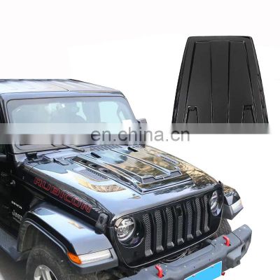 Black Hood trim panel for Jeep Wrangler JL 18+ 4x4 bonnet accessories Maiker Manufacturer