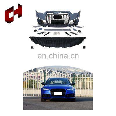 CH Cheap Manufacturer Car Upgrade Grilles Roof Spoiler Rear Bumper Reflector Lights Bodykit Part For Audi A6L 2016-2018 To Rs6