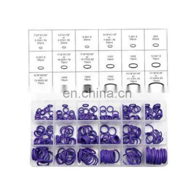 270PCS Purple 18 Sizes O Rings Seal Kit Car air conditioner compressor seal ring repair box