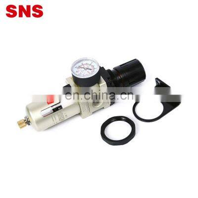 SNS Pneumatic AW Series Air Source Treatment Unit Air Filter Pressure Regulator With Gauge photo-2