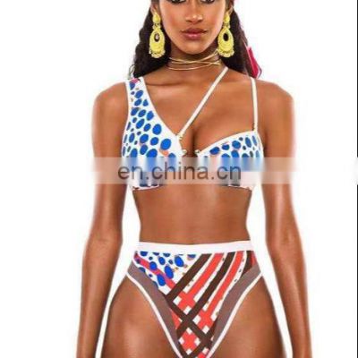 hot korean teen girl bikini women sexy printed split designer  bikini