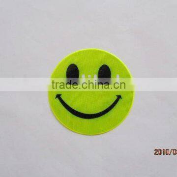 Reflective smiling face sticker