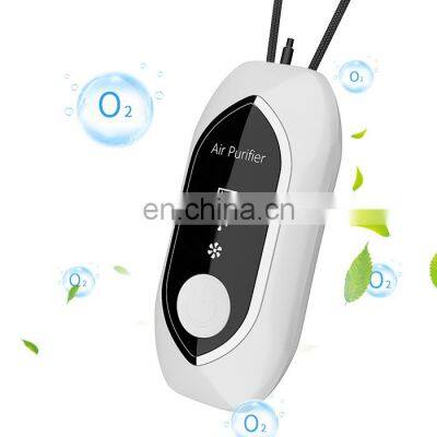 Usb Charging 360 Degree One Button Filtration Air Wearable 120 Million Ionic Air Purifier Personal Air purifier Necklace