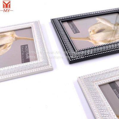 Hot Sale Dot and Line Pattern Soild Embossing Design Photo Frame PS Wall Hanging Picture Frame Tabletop Photo Frame photo-4