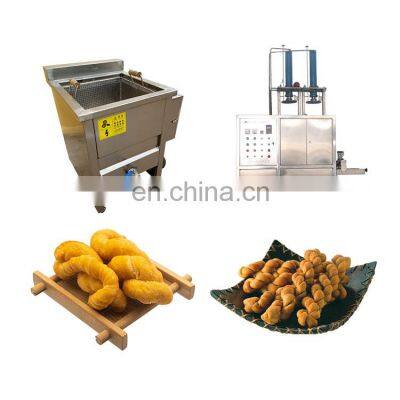 china supplier soft pretzel maker vacuum frying machine fried dough twist machine price