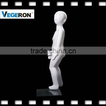 Hot Sell Full Body Fiberglass Kids Mannequin Abstract Mannequin With Sculptured Hair photo-3