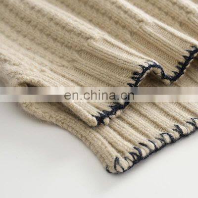 Women's 100% Cashmere Sweater New Style Chunky Knit With Raglan Sleeve and Turtleneck Elegant & Comfortable photo-5