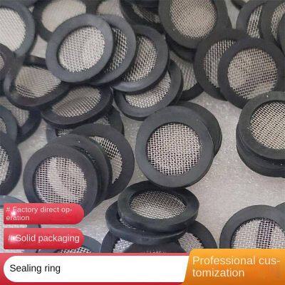 with filter pad, sealing gasket, dn20 water meter filter screen, 304 filter screen, 40 mesh, sealing, black sealing ring, yufeng