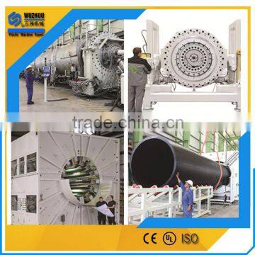 PLC control plastic HDPE large diameter gas pipe extrusion production line