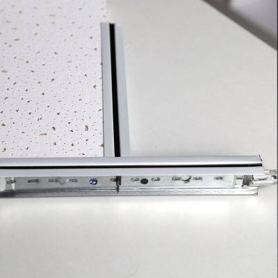 Usine chinoise de plafonds suspendus faux en acier galvanisé avec grille T en rainure noire pour carreaux de plafond