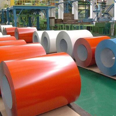 Matt Ral 9003 Ral 9010 Red Blue Galvanized Prepainted Steel Coil 1000mm 950mm 980mm PPGI Steel Coil for Building Material