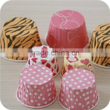 Round Paper PE coating Muffin cups Cupcake Baking Cups