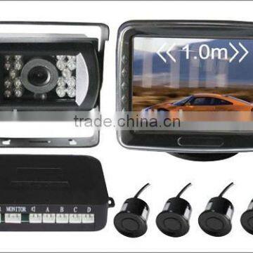 Bus Truck Parking Sensor With Truck Camera and 4 Sensors TFT LCD Car Monitor photo-2