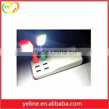 White mulit 6 usb charger plates wholesale