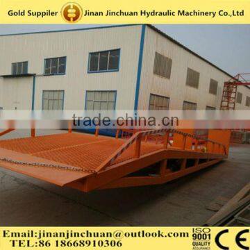 Forklift Mobile Loading Dock Ramp Hydraulic Ramp to Unload Container/Multi-use Dock Ramp/Container Leveler