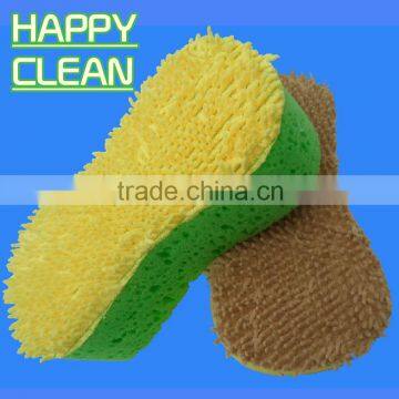 Microfiber Chenille cleaning sponge/ Chenille wash sponge