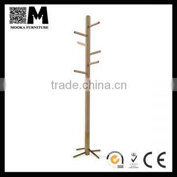 practical design bedroom furniture solid American ashtree wood coat rack