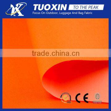 permanent fluorescent orange material oxford fabric with PVC laminated