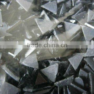 Rhinestone Hot Fix Iron on Triangle Black Size approximately 6MM X 6MM