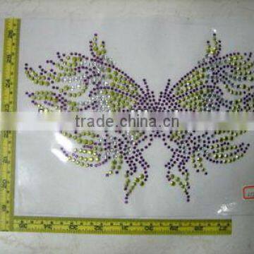 Hot Fix Iron on Appliques, Rhinestud Heat Transfer APPROXIMATELY SIZE OF A4 PAPER Aluminum material