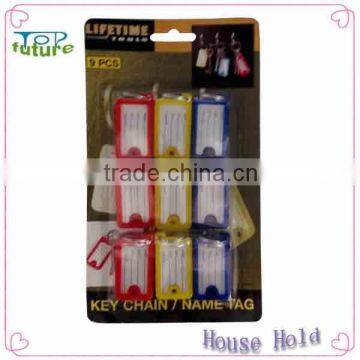 plastic little luggage tags 9pcs