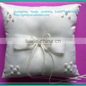 ring bearer pillow with satin ribbon bows JS-W86