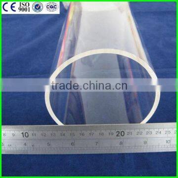 Clear Quartz Pipe Type and Polished Surface Treatment Glass Tube