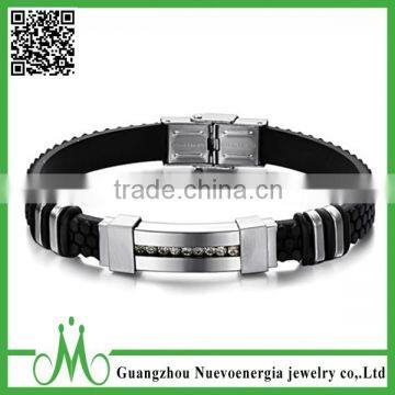 Most Popular Bracelet Silicone Metal New Trendy