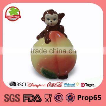 Monkey 3D easter candy box ceramic