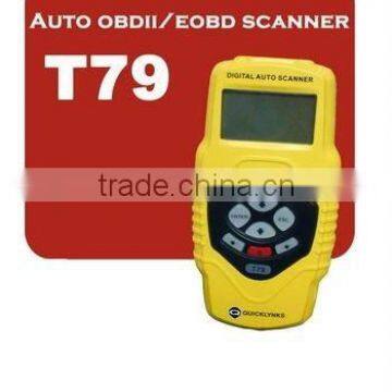 Highend Diagnostic scan tool OBDII auto scanner T79(yellow, multilingual,updateable)