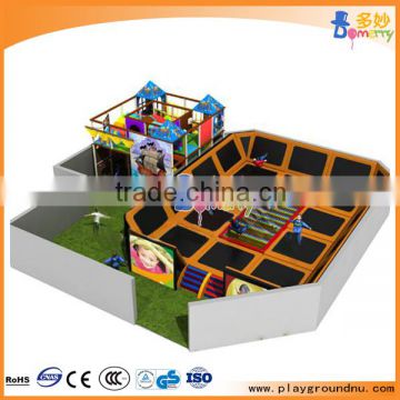 2016 China newest desing indoor soft trampoline used play equipment