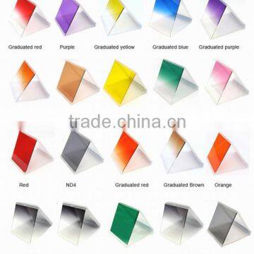 24-colors Square filters for Cokin P series Graduated ND2/ND4/ND8/Red/Blue/Green/Orange/Purple/ Pink/etc