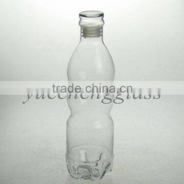 Clear glass water bottle wholesale