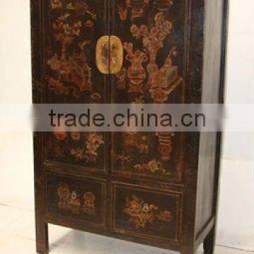 Shanxi antique large painted cabinet