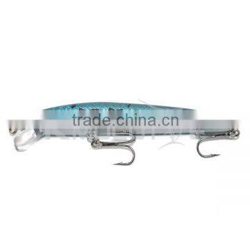 CHMN18 Hard Minnow Fishing Lure Stell Ball Inside Body to Keep Balance photo-3