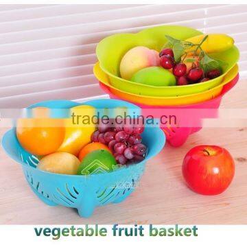 C06 colorful Fashion vegetable plastic fruit basket decoration