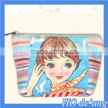 Hogift Top selling canvas mini wallet/cartoon tote bag/cheap gift purse