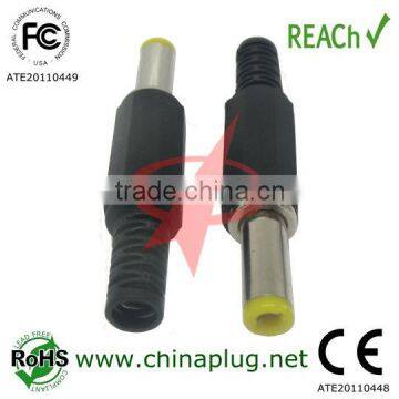 Enviromental Friendly Colorful Nikel or Gold plated dc power plug female 5.5mmx2.5mm connector with 13.5mm Barrel