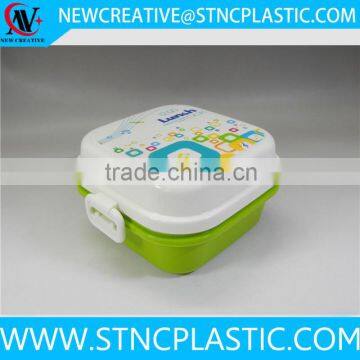 square plastic japanese lunch box for kids