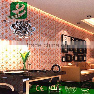 Fireproof Nontoxic flocking Polyester Fiber Acoustic Home Decorative Wall Panel