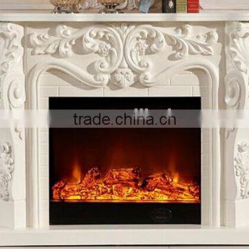 White Stone Marble Fireplace Shelf