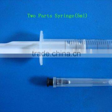 Disposable Syringe Luer Slip 5cc 2-Part