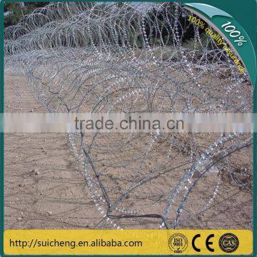 Guangzhou factory galvanized razor wire fencing for kenya market