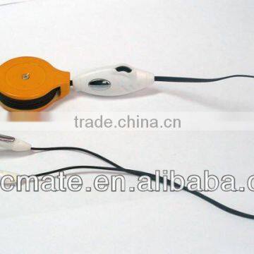 retractable mini earphone for computer use/promotional gifts