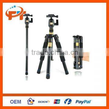 Portable Tripod Monopod Q-555+ Ball Head+ Travel Bag For Nikon Canon Sony DSLR